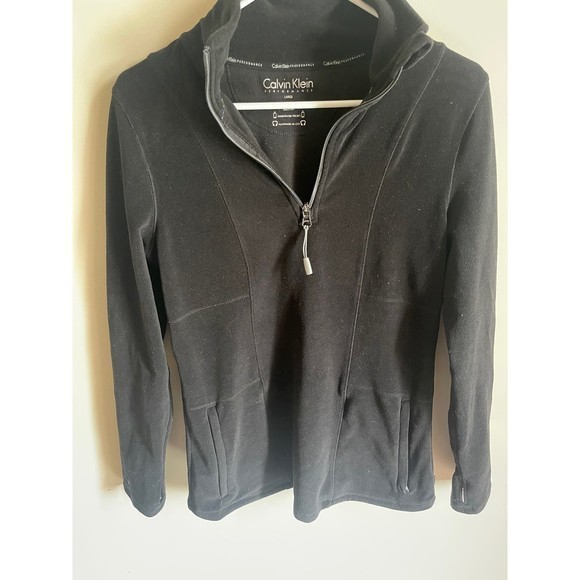 Calvin Klein Performance‎ Womens Fleece Quarter Zip Sz L - Picture 2 of 6